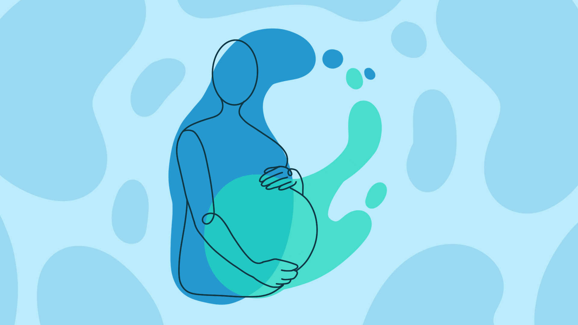 تصویر انتزاعی زن حامله