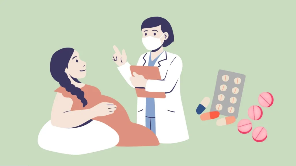 صحبت دکتر کارتونی با زن حامله و قرص ها