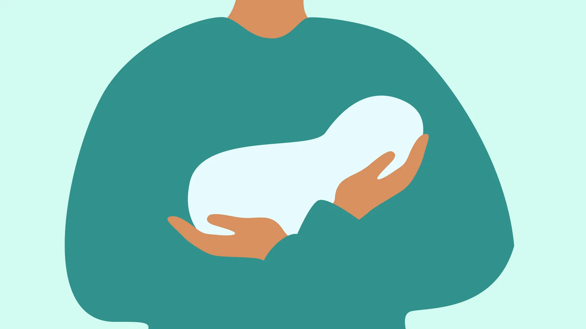 طفل بين ذراعي الأب